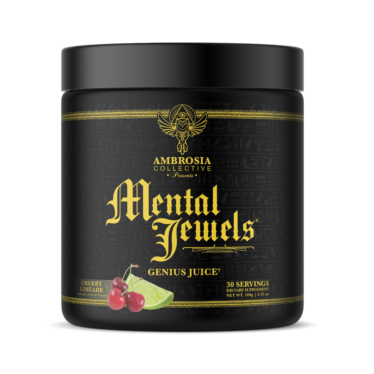 Ambrosia Mental Jewels Nootropic Brain Supplement Powder - 30 Servings