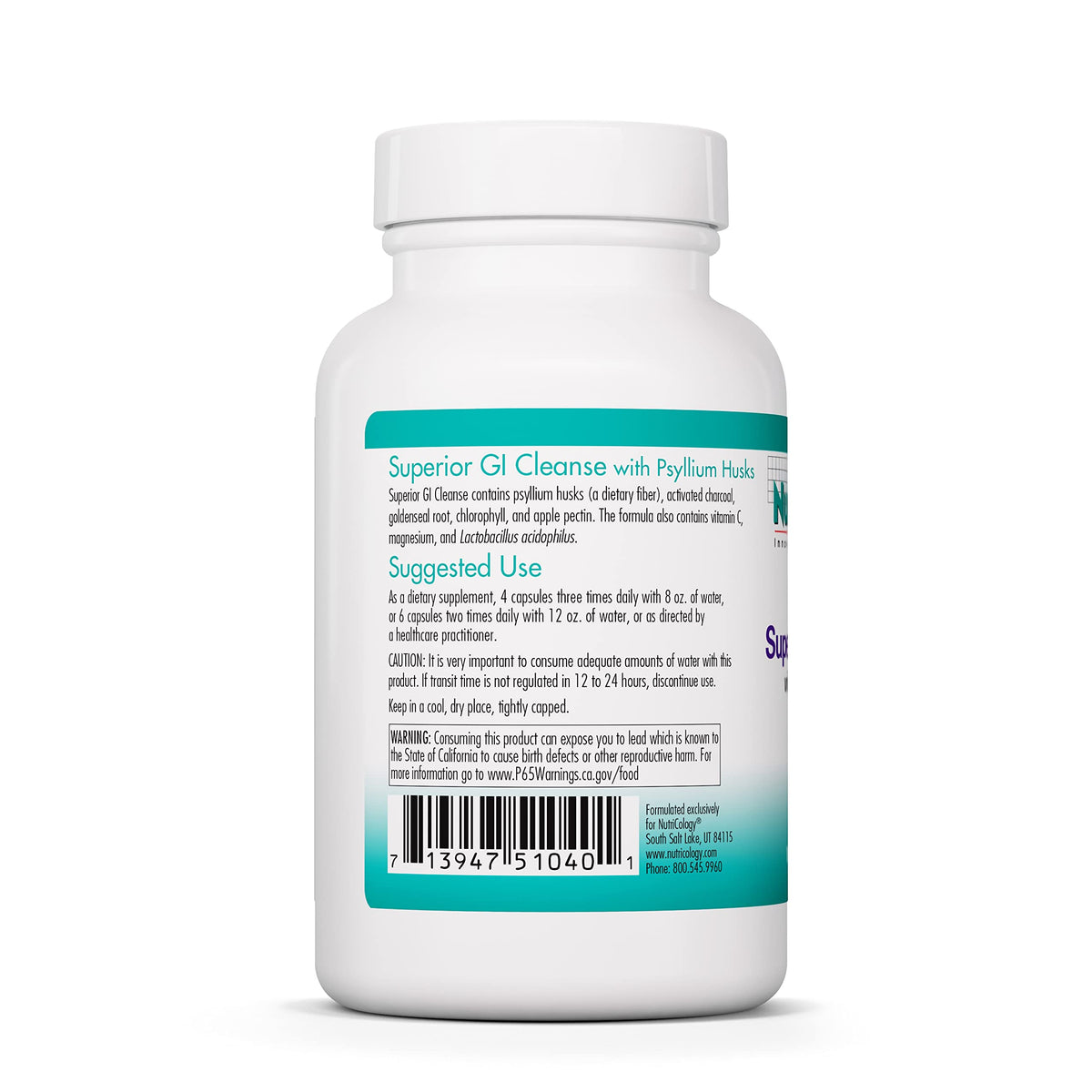 Nutricology Superior GI Cleanse Supplement - 100 Capsules - image 3