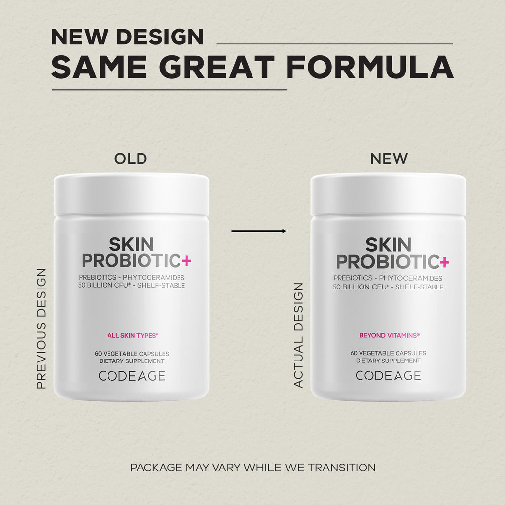 Codeage Skin Probiotics + Prebiotics - 50 Billion CFU - 60 Capsules - image 3