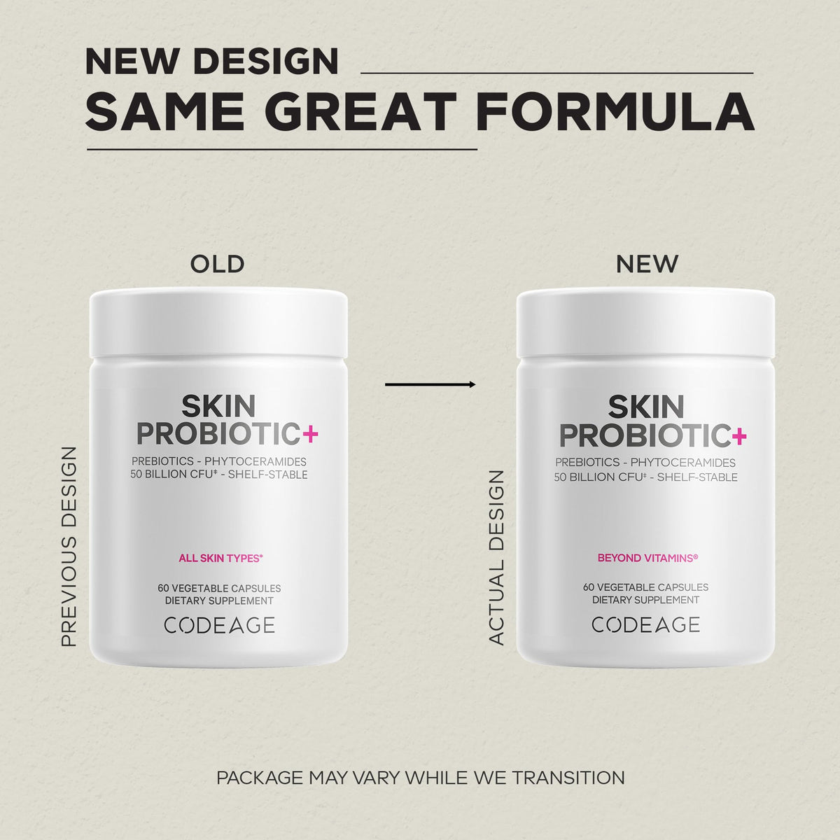 Codeage Skin Probiotics + Prebiotics - 50 Billion CFU - 60 Capsules - image 3