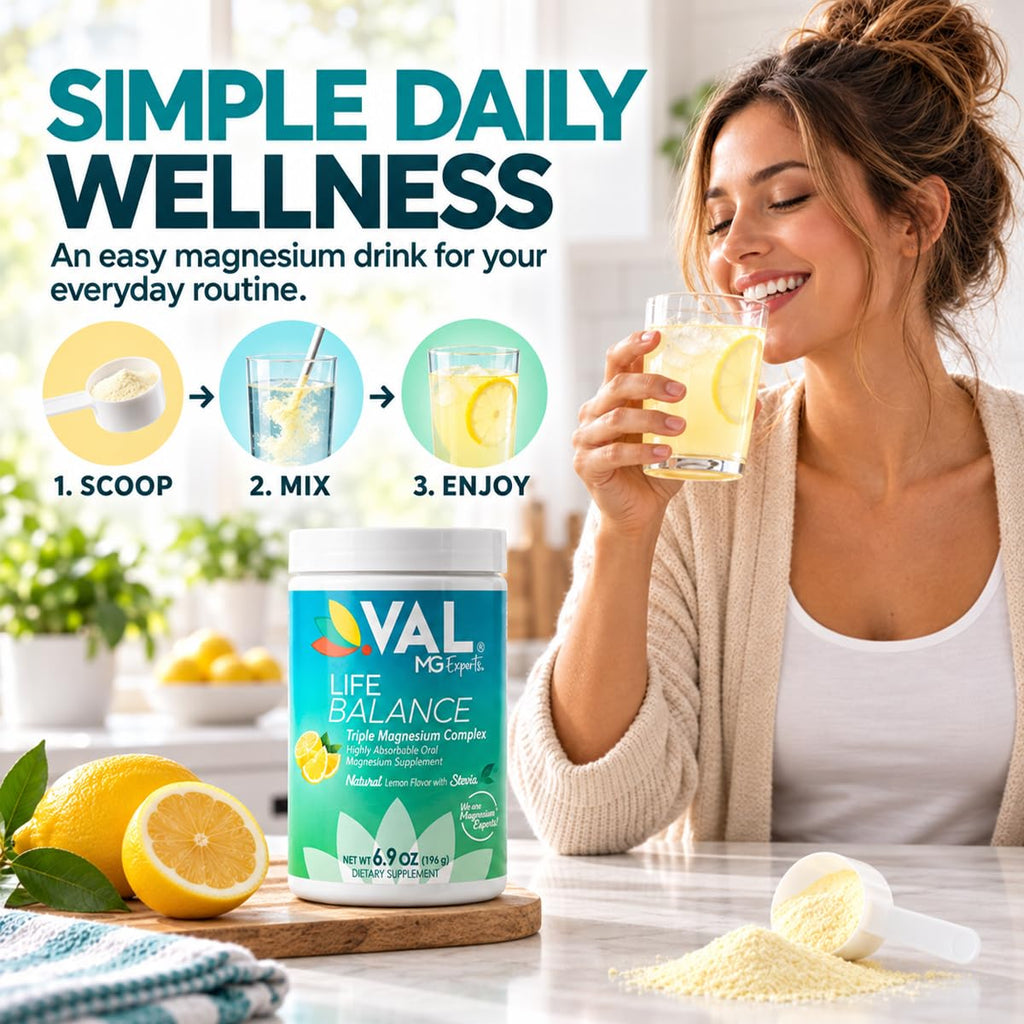 VAL Triple Magnesium Complex Powder for Relaxation - 70 Servings - image 8