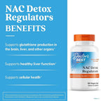 Doctor's Best NAC Detox Regulators Supplement - 180 Vegetarian Capsules - image 2
