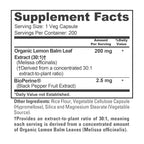 NusaPure Lemon Balm 200mg Vegan - 200 Vegetarian Capsules - image 4