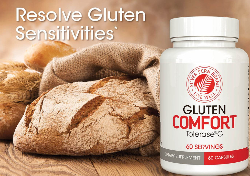 Silver Fern Gluten Comfort with Tolerase G - Digestive Enzyme Made