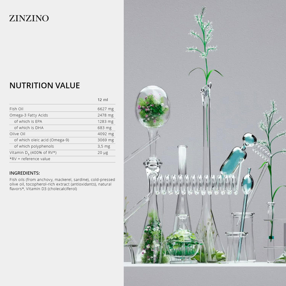 Zinzino BalanceOil+ Omega-3 Supplement - 300 ml - image 2