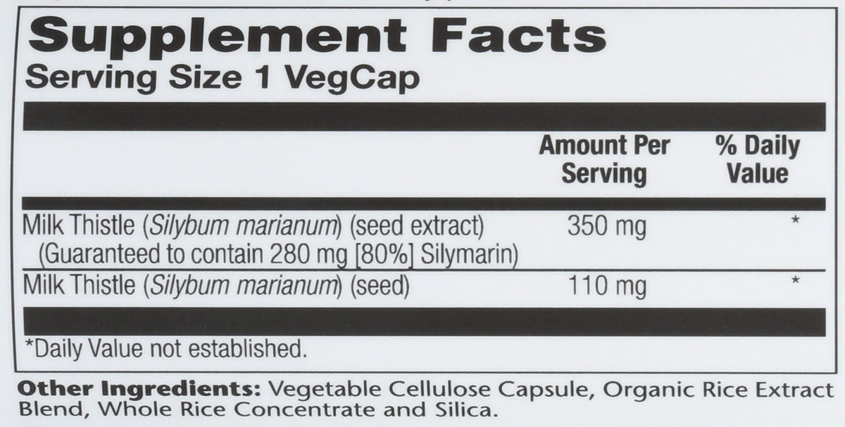 Solaray Milk Thistle 350 mg - 60 Vegetarian Capsules - image 4