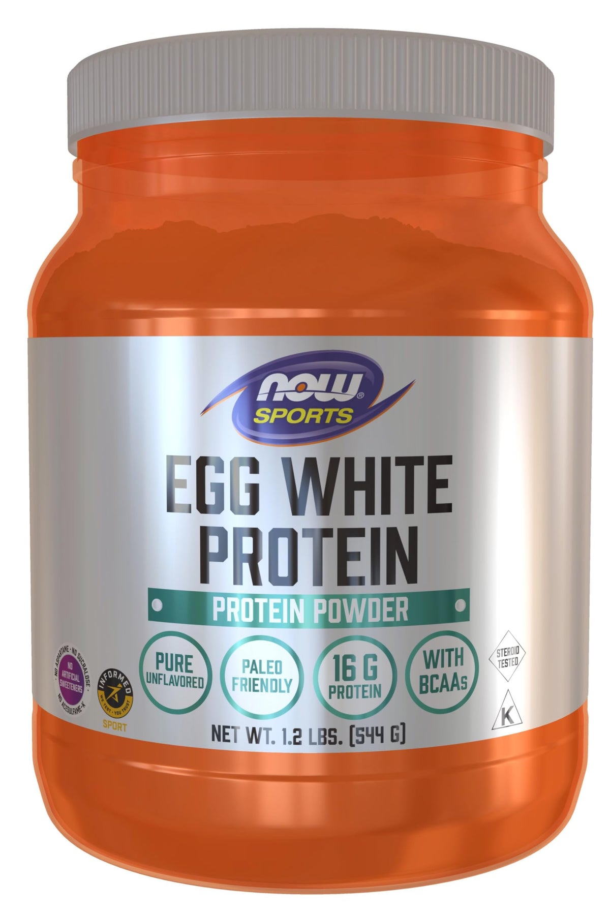 NOW Foods Egg White Protein Powder - 1.2 lb