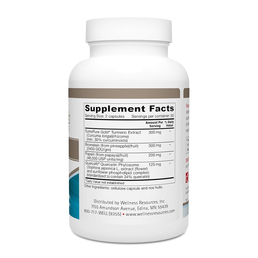 Wellness Resources Repair Plus Turmeric Curcumin with Quercetin - 100 Capsules - image 2