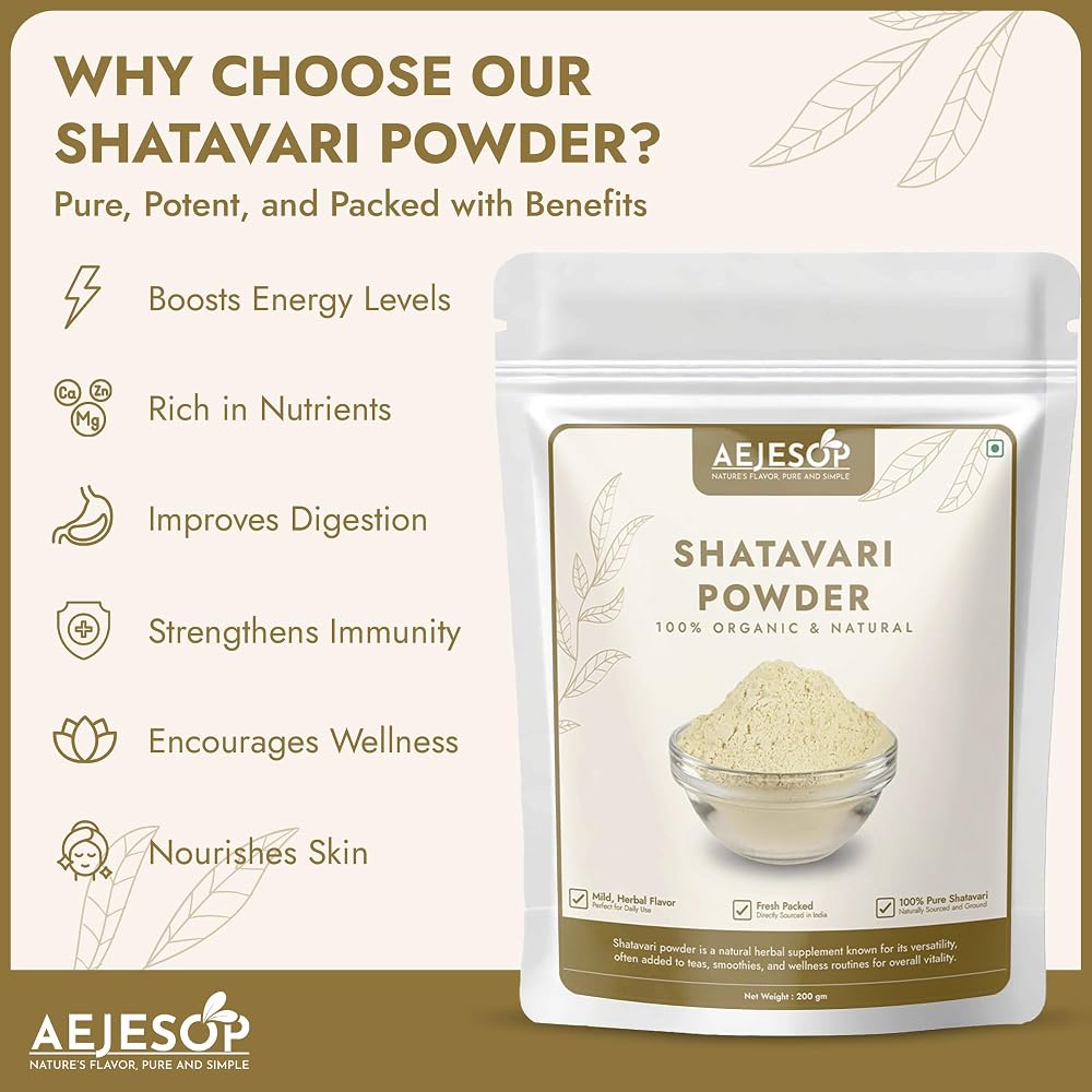 AEJESOP Shatavari Powder - 7 oz (200g) - image 5