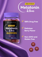 Carlyle Melatonin 2.5 mg Gummies - 90 Count - image 4