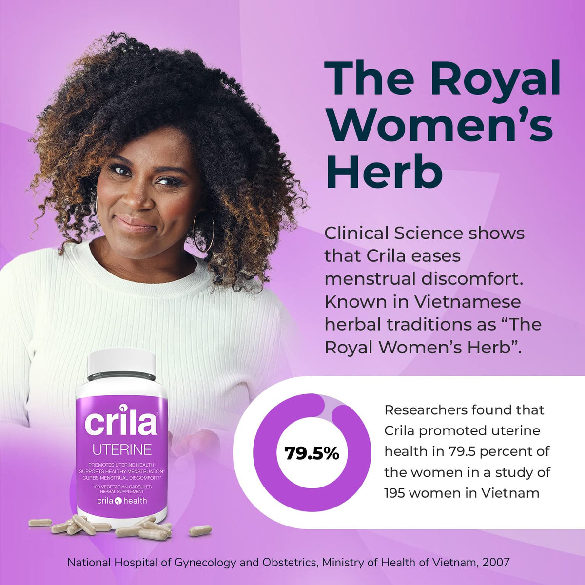 CRILA Estrogen Free Ovarian Support Capsules - 120 Capsules - image 3