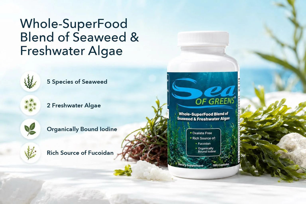 NHS Global Sea of Greens Seaweed & Algae Superfood - 180 Vegetarian Capsules - image 4