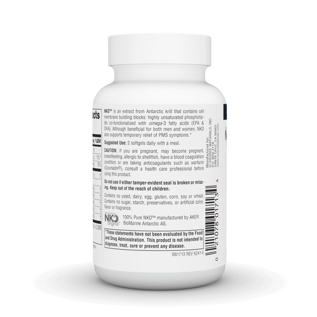 Source Naturals NKO Neptune Krill Oil 500mg Supports Heart Health