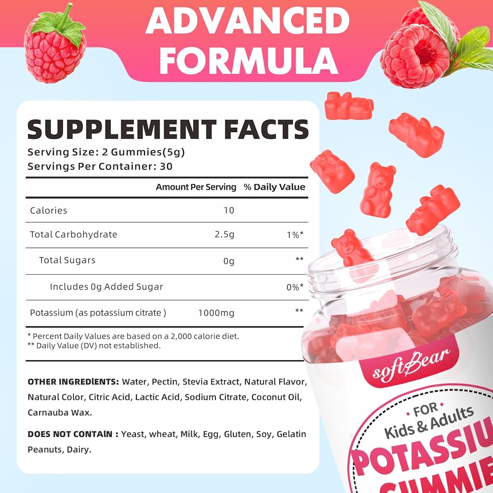 softbear Potassium Citrate 1000mg Gummies