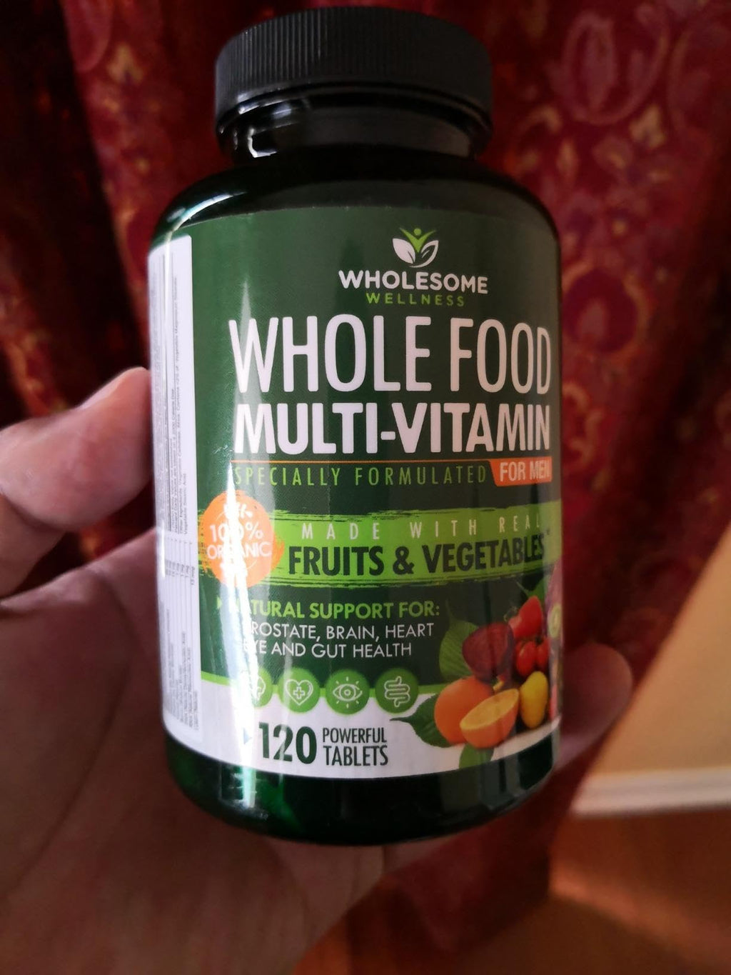 Wholesome Wellness Whole Food Multivitamin for Men - 120 Tablets - image 4
