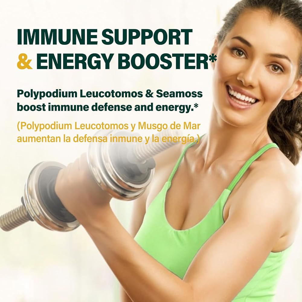 Fuenvegtal Polypodium Leucotomos Gummies Skin & Immune Support - 60 Gummies - image 2
