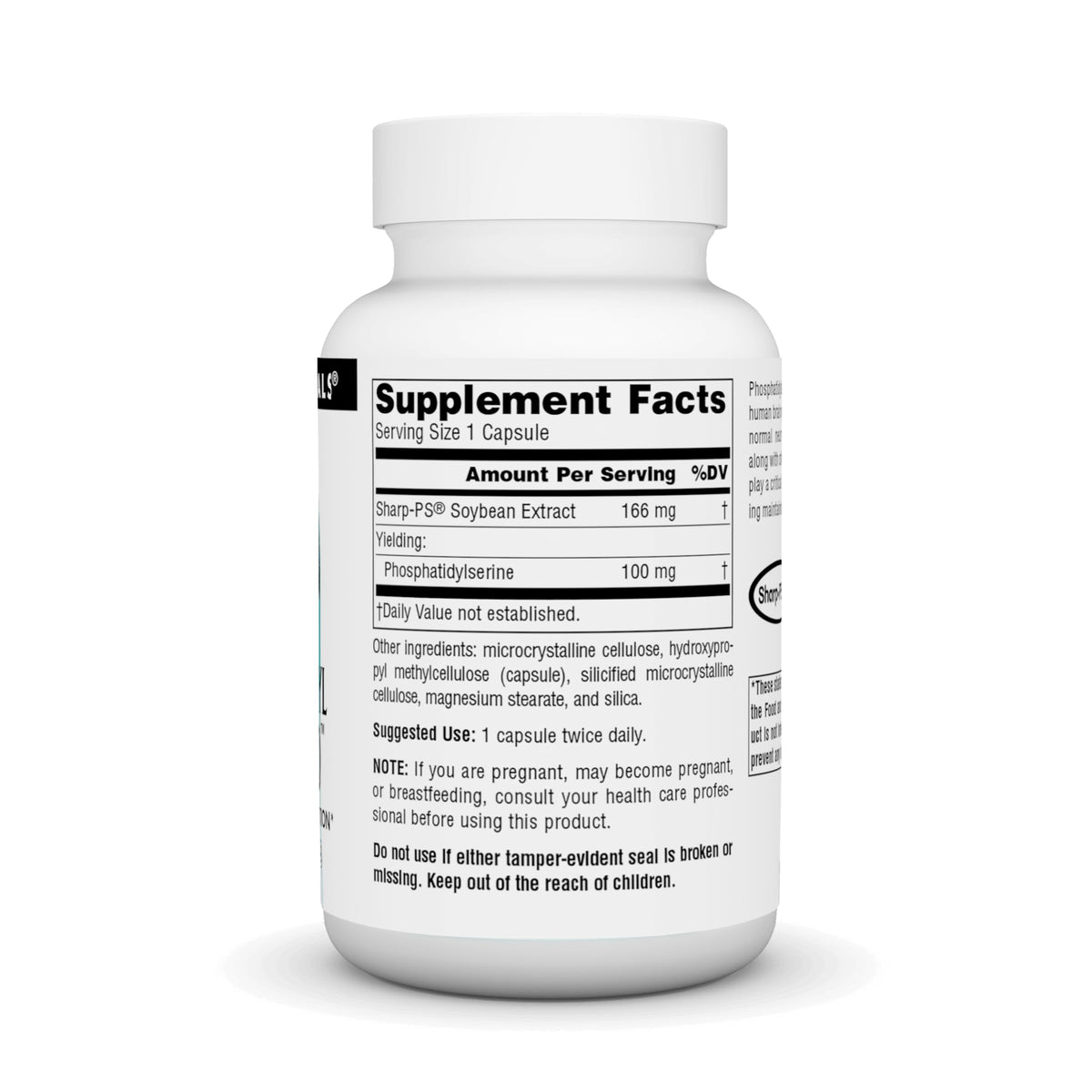 Source Naturals Phosphatidyl Serine 100 mg - 60 Vegan Capsules - image 2