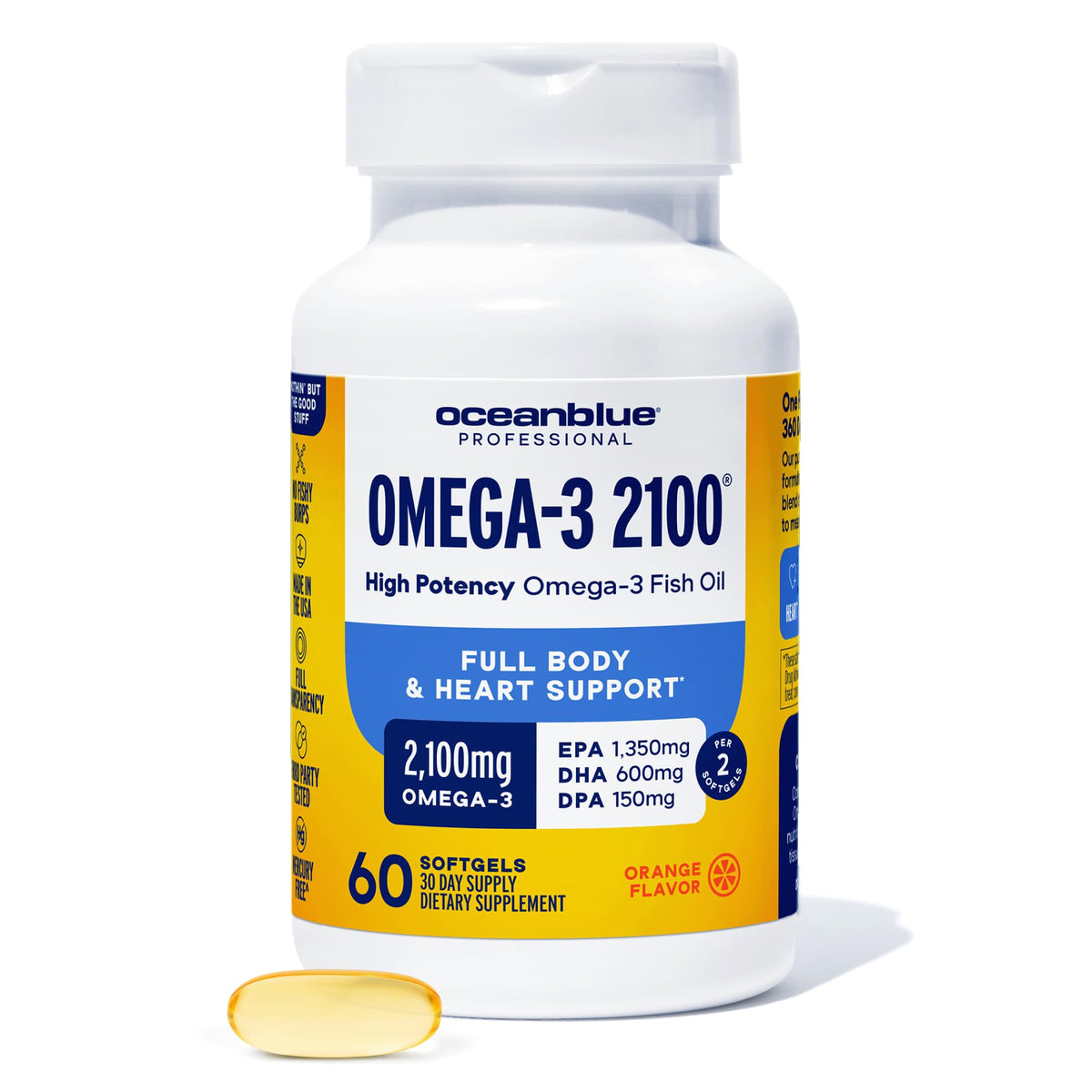 Oceanblue Professional Omega-3 2100mg Fish Oil Supplement