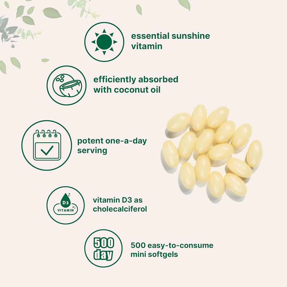 Micro Ingredients Vitamin D3 5000 IU - 500 Softgels - image 4