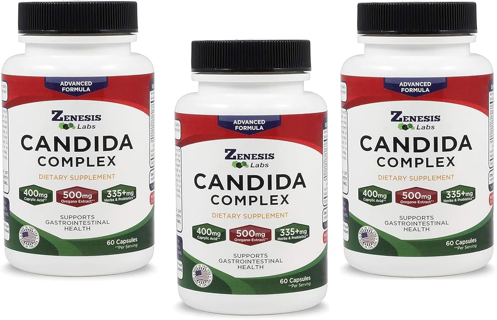 Zenesis Labs Candida Complex Cleanse Detox Caprylic Acid Supplement