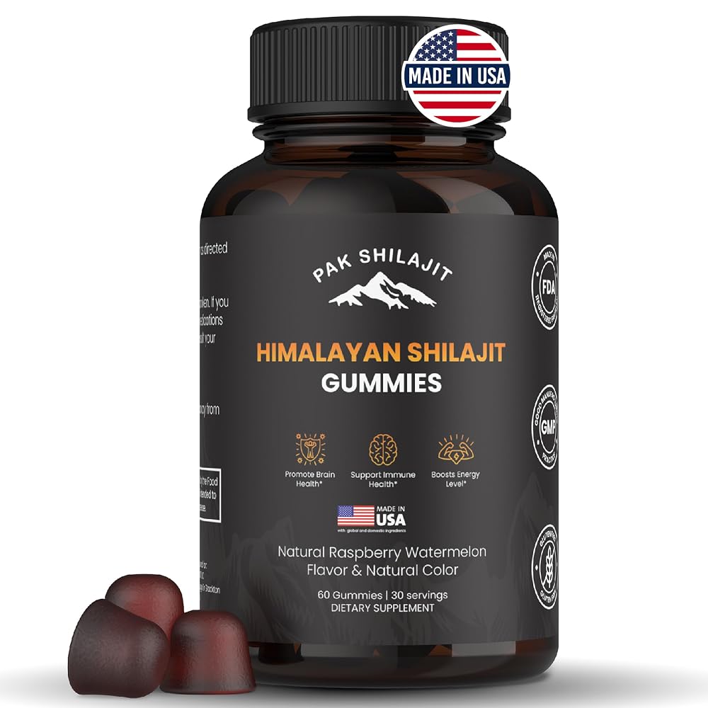 PakShilajit Pure Himalayan Shilajit Gummy Energy & Immunity - 60 Gummies