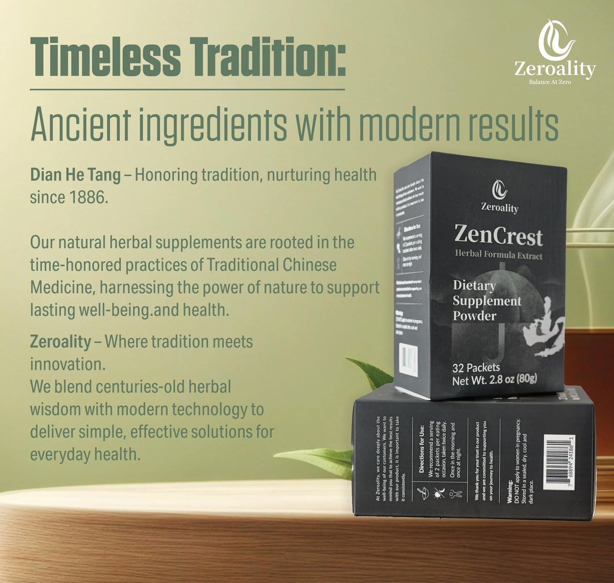 Zeroality ZenCrest Natural Herb Prostate Supplement - 32 Packets - image 7