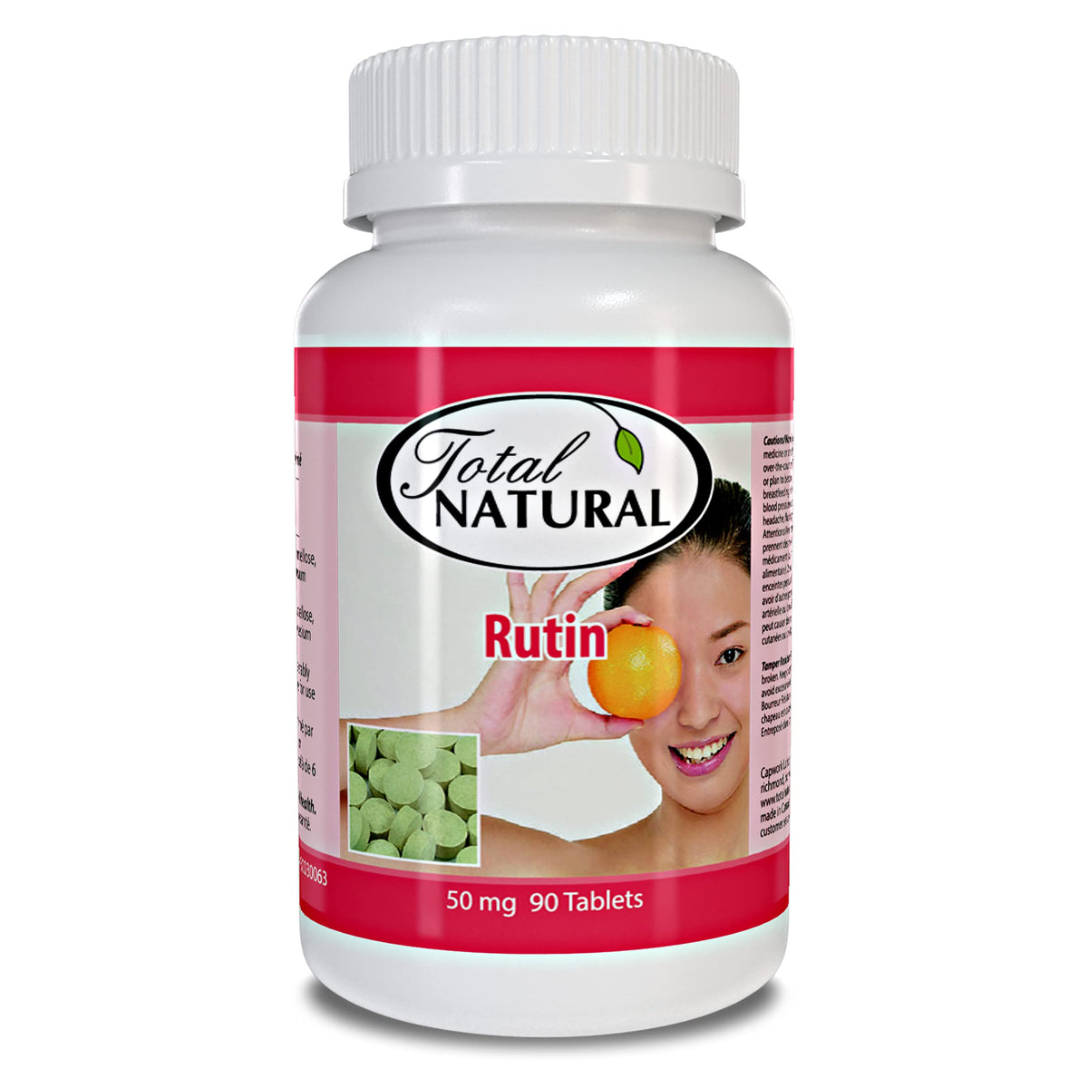 Total Natural Rutin 50mg Vascular Health Support - 90 Tablets - image 2