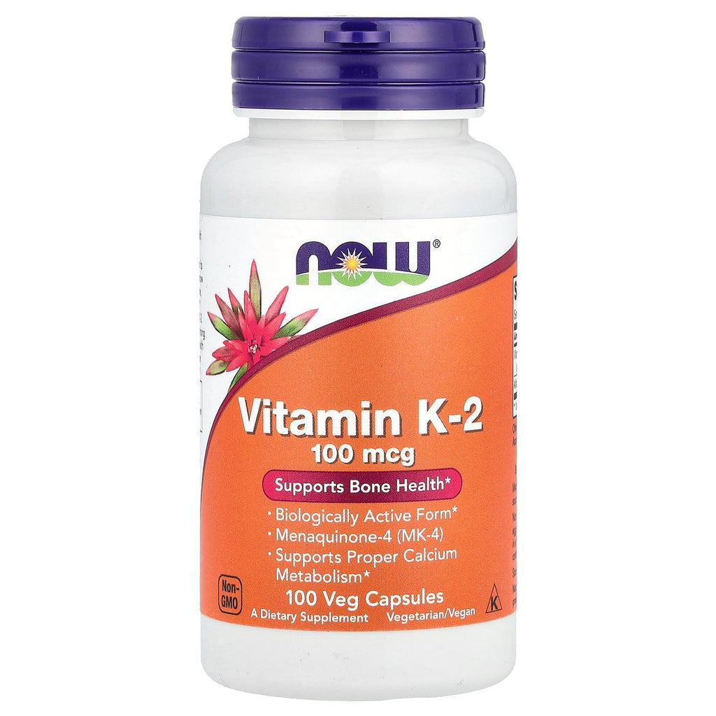 NOW Foods Vitamin K-2 100mcg - 100 Capsules