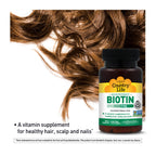 Country Life Biotin High Potency, 5mg- Certified Gluten Free