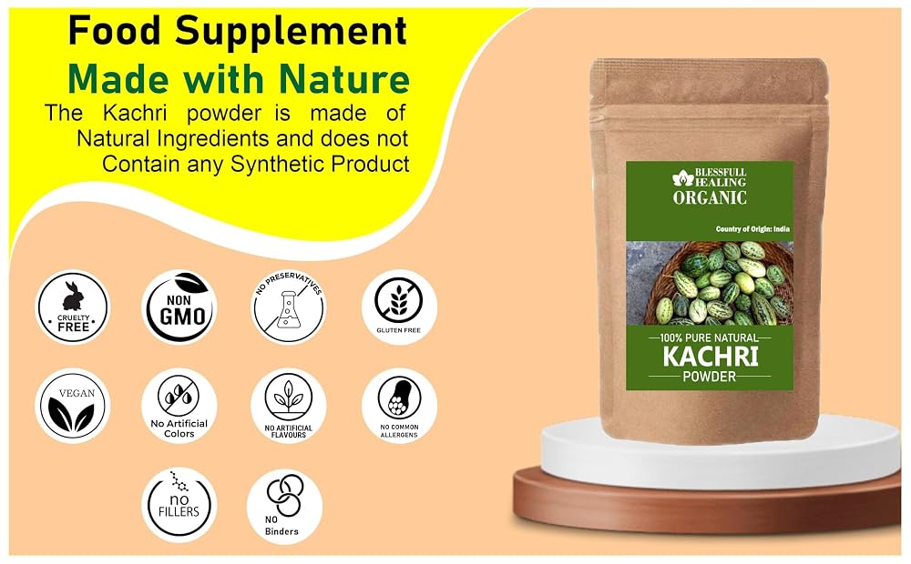 Blessfull Healing Organic Kachri Powder 100% Pure Natural 200 Gram /