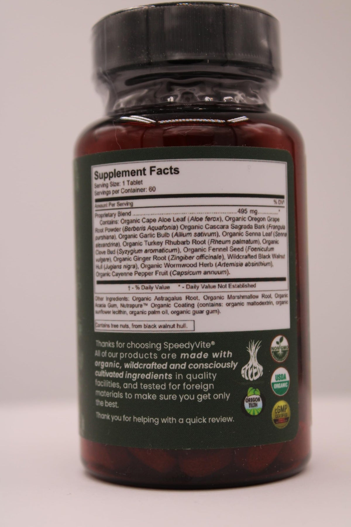 SpeedyVite Organic Colon Cleaner Full Strength - 60 Tablets - image 8