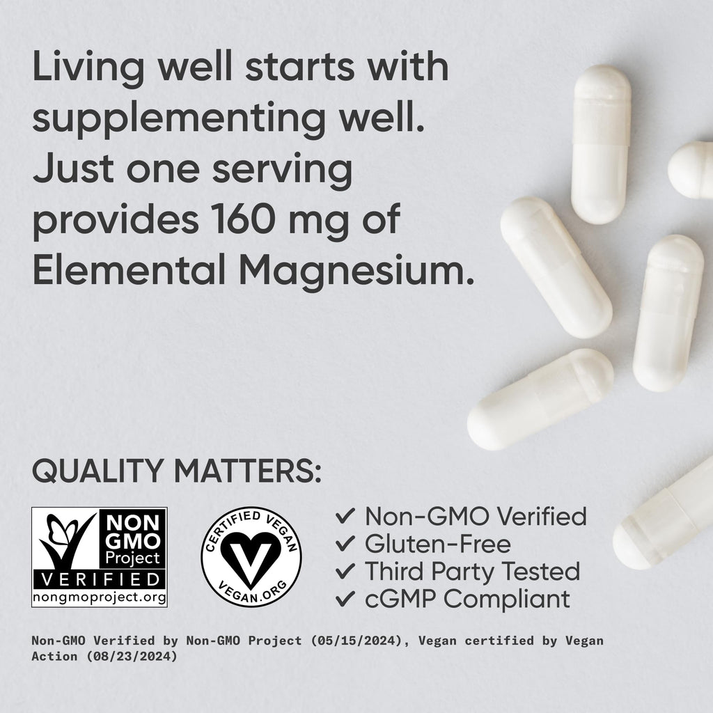 Sports Research Magnesium Glycinate 160mg - 90 Capsules - image 4