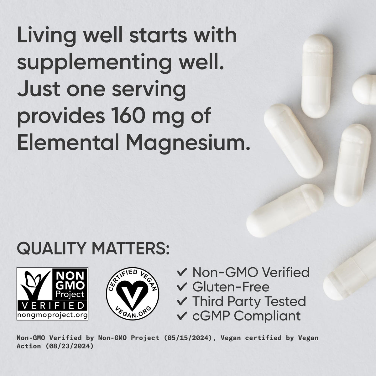 Sports Research Magnesium Glycinate 160mg - 90 Capsules - image 4