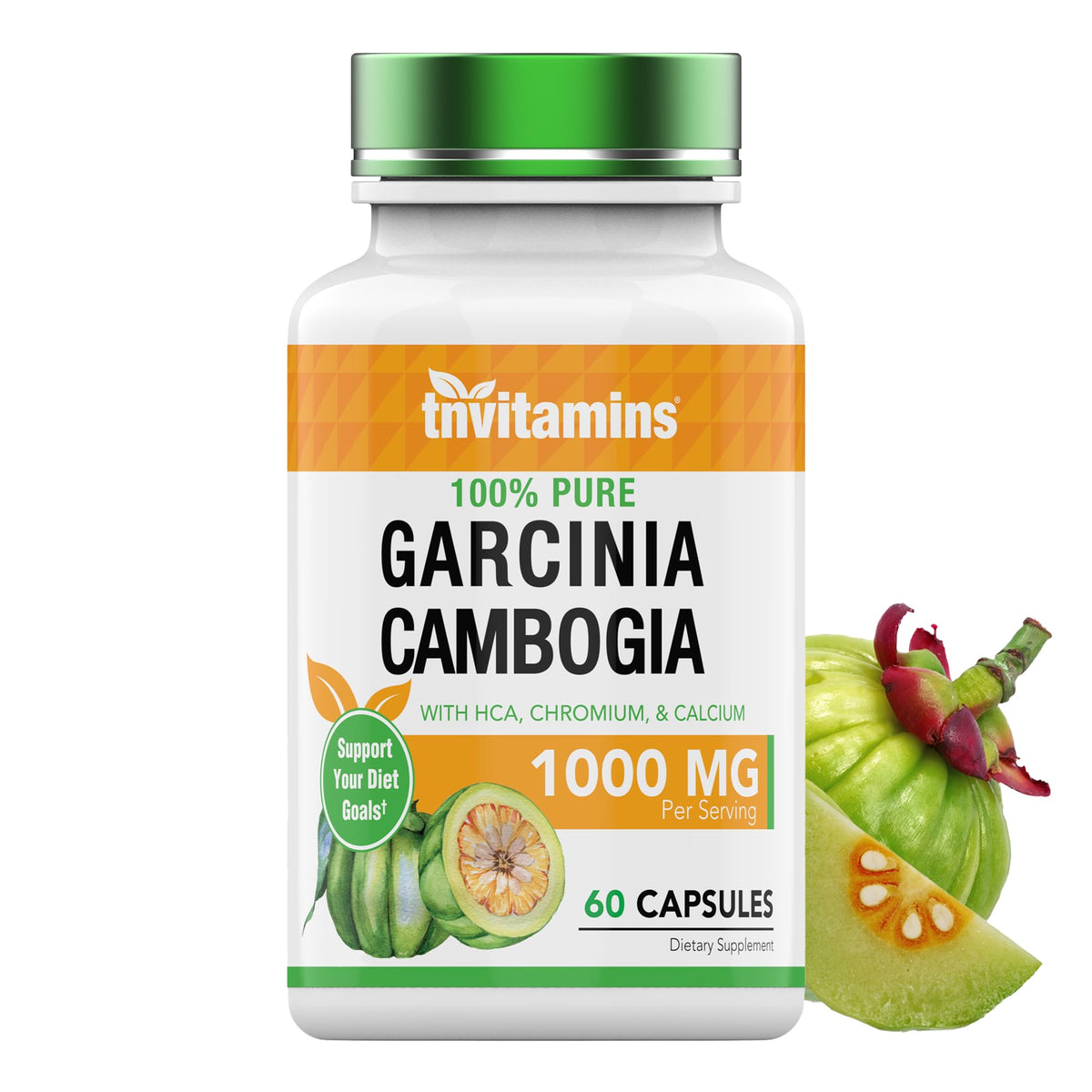 tnvitamins Garcinia Cambogia Extract Appetite Suppressant - 60 Capsules