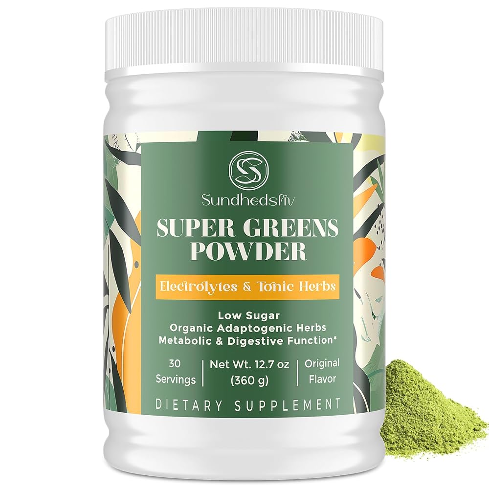 Sundhedsliv Super Greens Powder with Shilajit & Adaptogens - 30 Servings