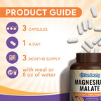Surebounty Magnesium Malate 230mg - 90 Vegan Capsules - image 5