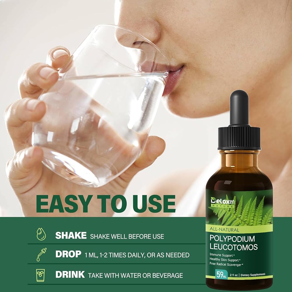 DetoxenNATURE Polypodium Leucotomos Extract Drops for Immune Support - 2 Fl Oz - image 5