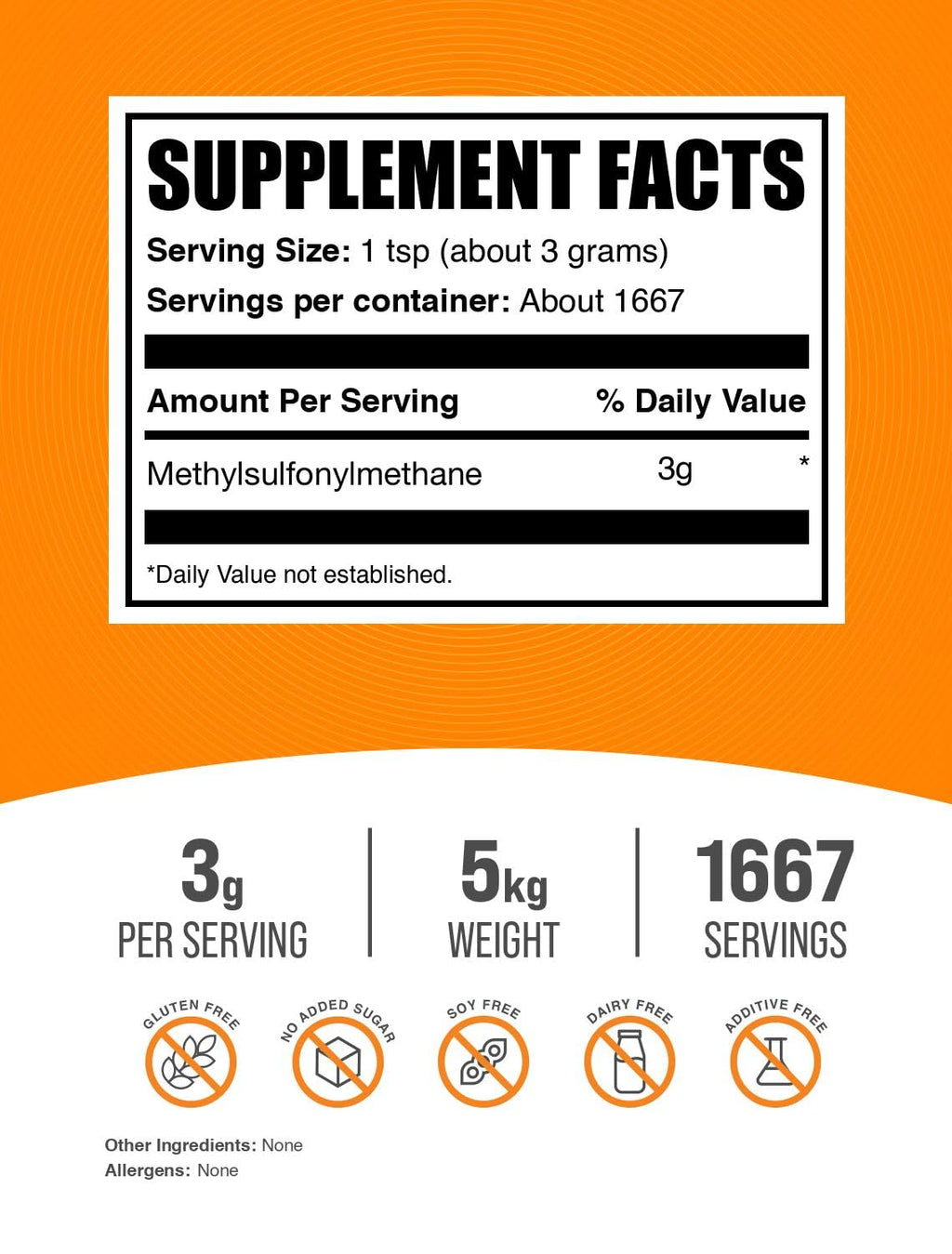 BulkSupplements MSM Powder for Joint Health - 5kg - image 2
