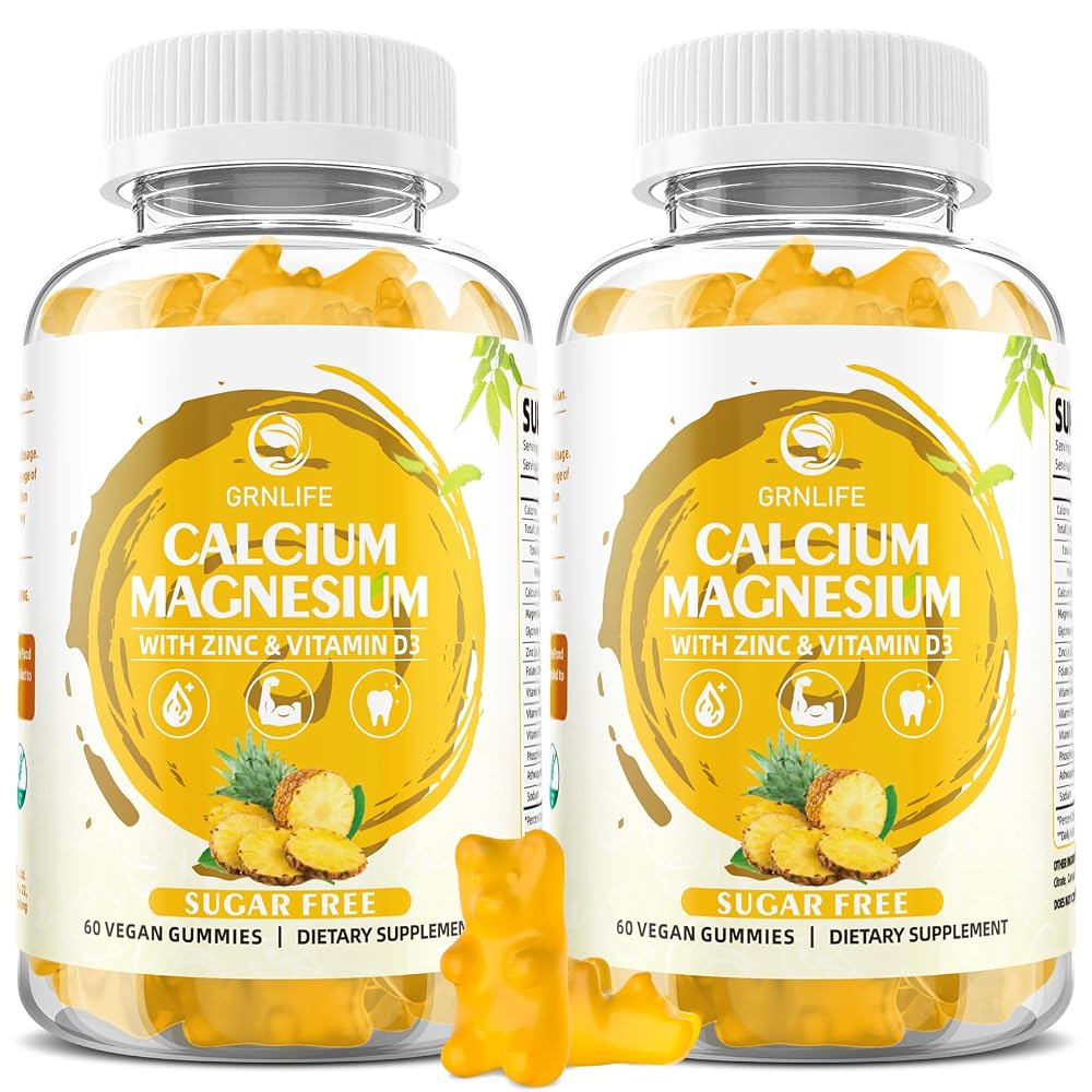 GrnLife Calcium Magnesium Zinc Gummies with Vitamin D3