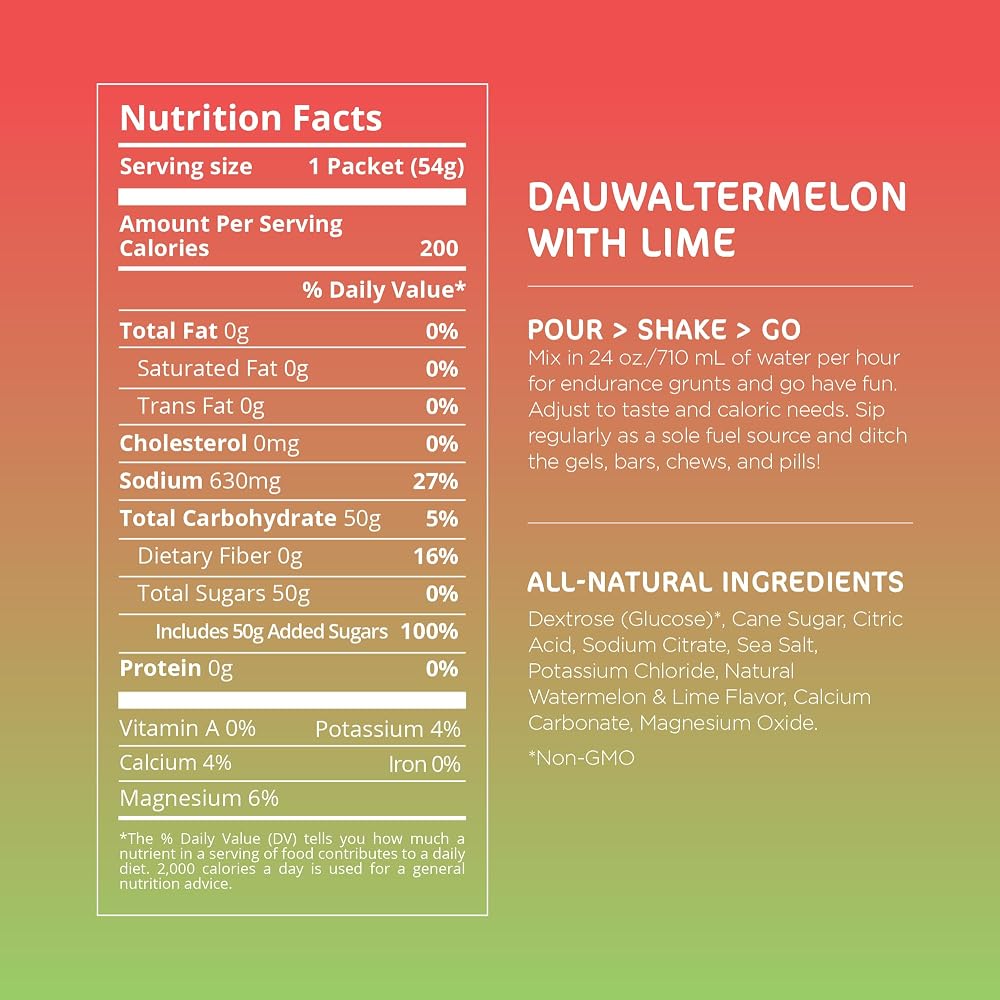 Tailwind Nutrition Endurance Fuel Dauwaltermelon - 12 Servings - image 5