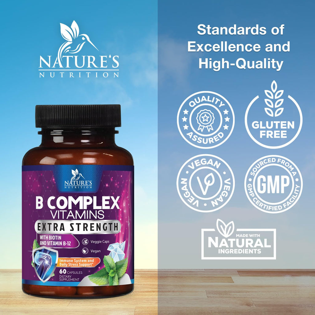 Nature's Nutrition B Complex Vitamins Capsules - Super Complete