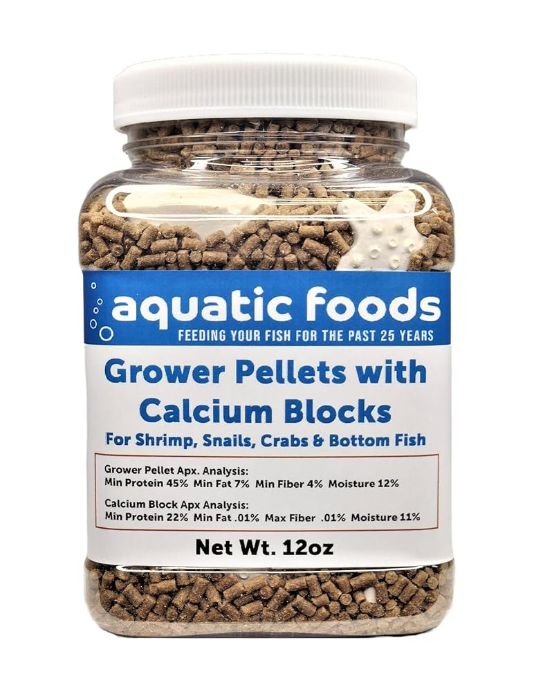 Aquatic Foods Inc. Calcium Blocks & Shrimp Grower Pellets - 12oz