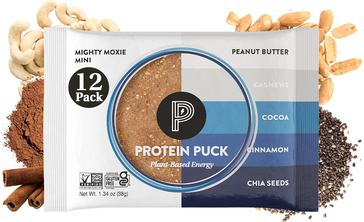 Protein Puck Plant Based Bars 12 Count 1.34 oz Mini Parent