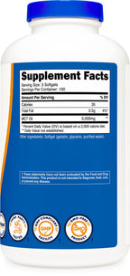 Nutricost MCT Oil Softgels 1000mg Per Each