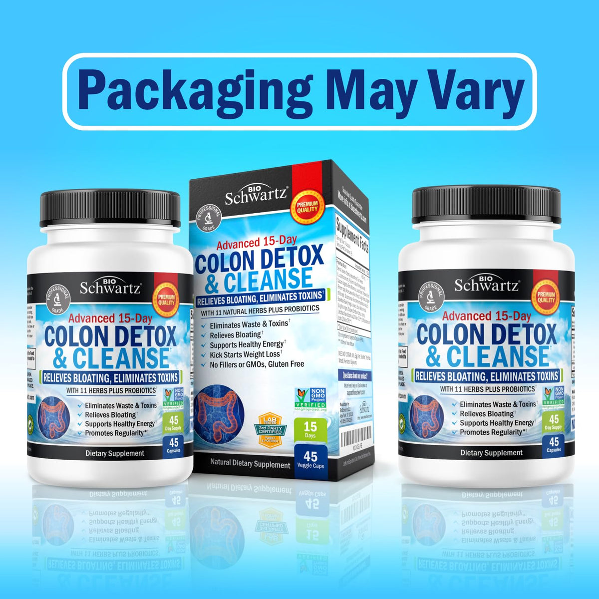 BioSchwartz Colon Cleanser Digestive Support - 45 Capsules - image 3