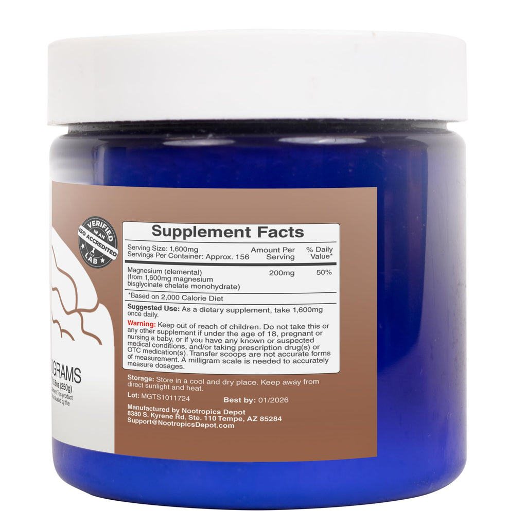 Nootropics Depot Magnesium Glycinate Powder - 250g - image 5