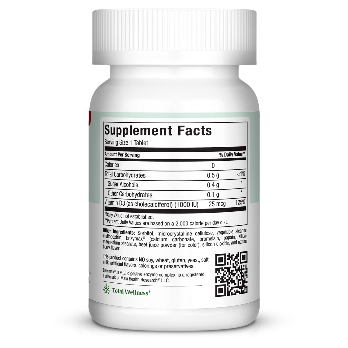 Maxi Health Vitamin D3 1000 IU Chewables - 100 Count - image 2