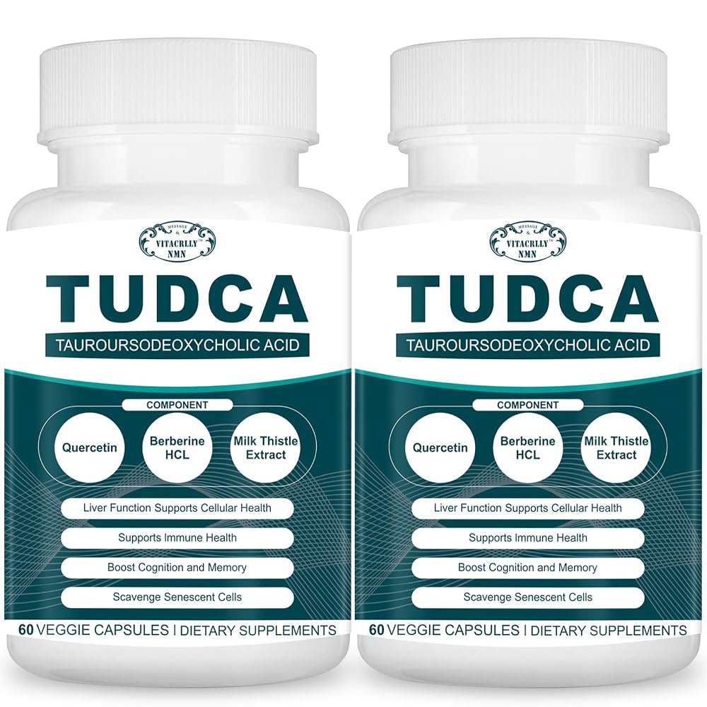 VITACRLLYNMN TUDCA 2200mg Liver Supplement - 120 Capsules