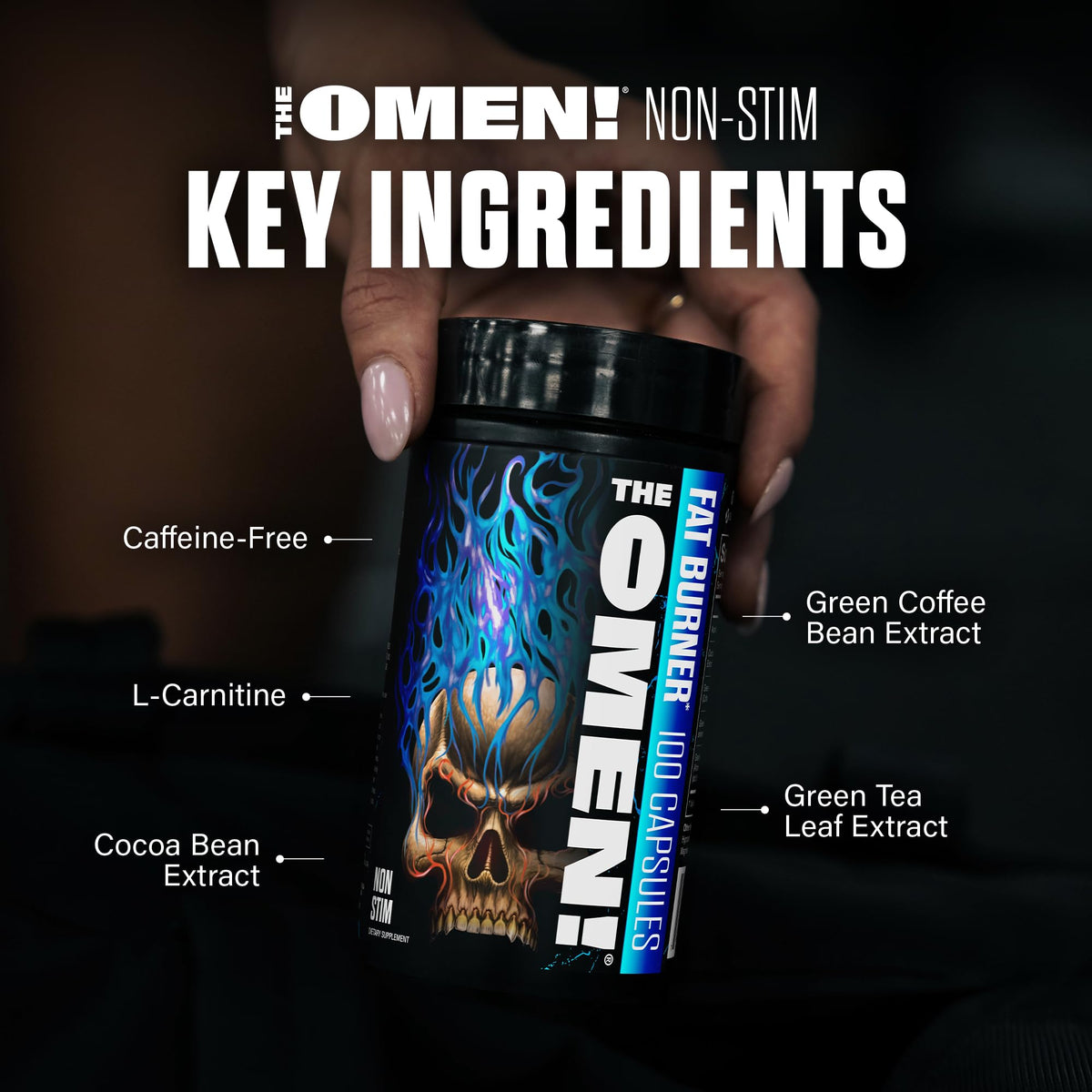 JNX SPORTS The Omen Non-Stim Fat Burner - 100 Capsules - image 3