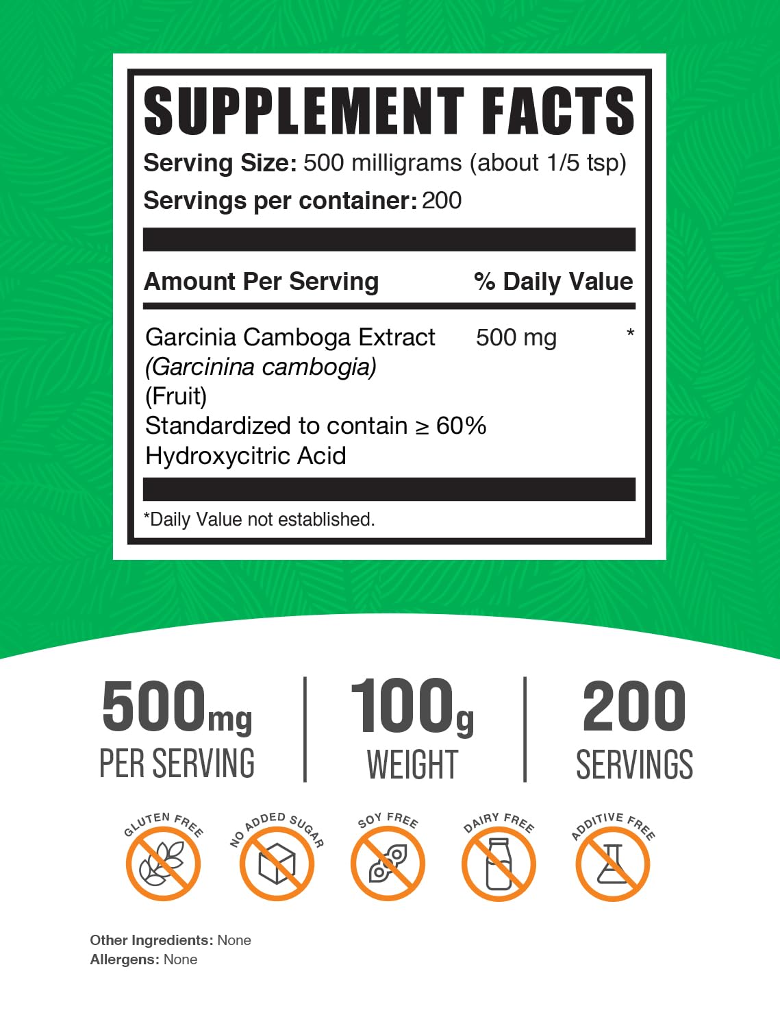 BulkSupplements.com Garcinia Cambogia Extract Powder with 60%